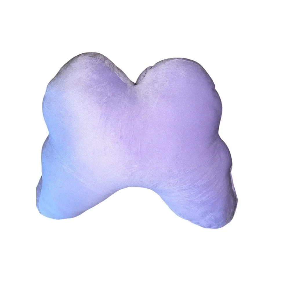Everkind Decorative Throw Pillow Butterfly‎ Purple Plush 15x19 bed sofa nursery